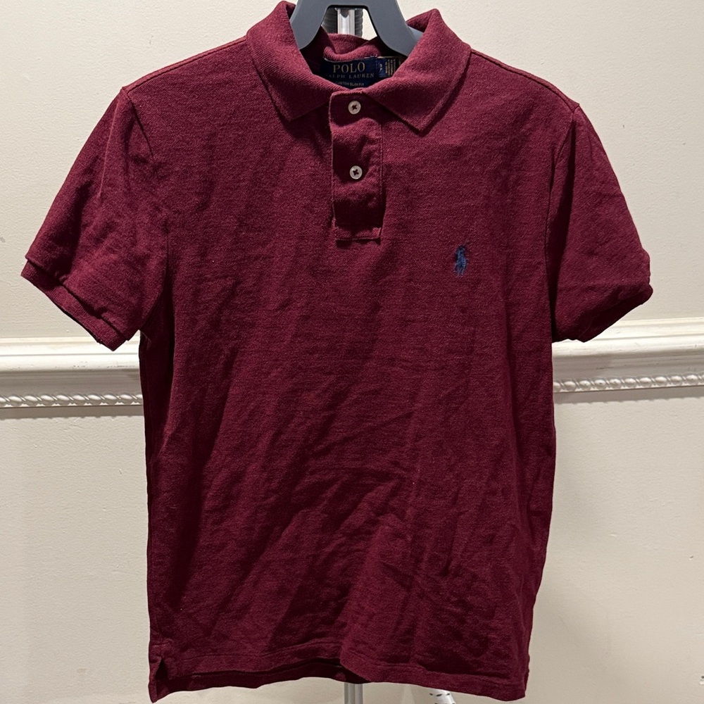 Polo by Ralph Lauren Men's Dark Red Polo Shirt